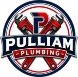 Pulliam Plumbing crossed-wrench emblem