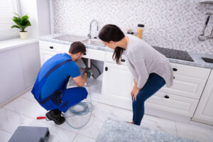 Plumbing service technician